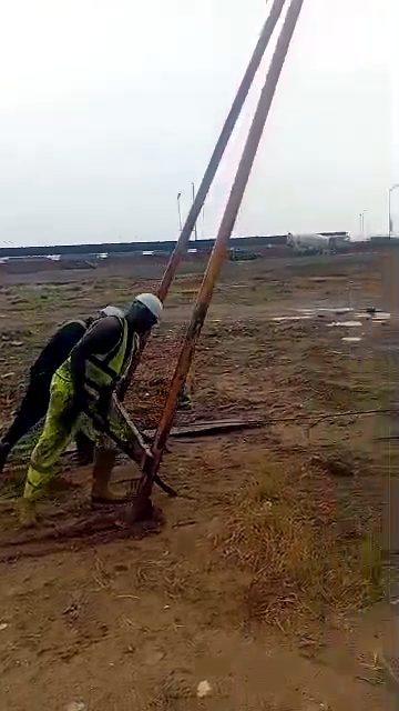 Borehole drilling in action at Trinity Avenue, Oniru